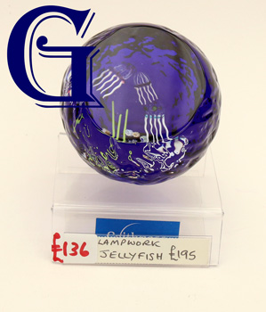 SAFFLOWER, HERBS AND SPICES COLLECTION, Caithness Glass paperweight